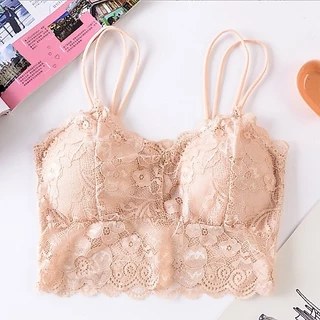 Kalora Bikinis เสื้อเกาะอก เสื้อชั้นใน บราไร้โครง สายเดี่ยวลูกไม้ เซ็กซี่ แฟชั่น ใส่สบาย เน้นความนุ่ม สไตล์เกาหลี N01