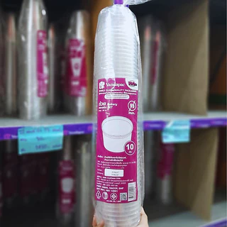 VANDAPAC ถ้วยเบเกอรี่ 10 ออนซ์ / ฝา 90,95 มม. PET แวนด้าแพค (ถ้วยกับฝาจำหน่ายแยกกัน)