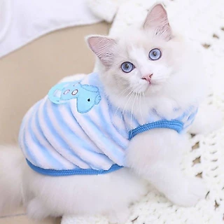 น่ารักเย็บปักถักร้อยเสื้อผ้าสุนัขการ์ตูนสักหลาดแมวเสื้อกั๊กฤดูใบไม้ร่วงและฤดูหนาวลูกสุนัขน้อยชุดสัตว์เลี้ยงเครื่องแต่งกาย