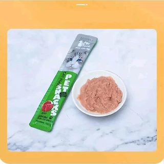 พร้อมส่ง! (100 ซอง) ขนมแมวเลีย อาหารเปียก อาหารเสริม แคลเซียม ขนมแมวเลีย 15 กรัม มี คละ4รสชาติ