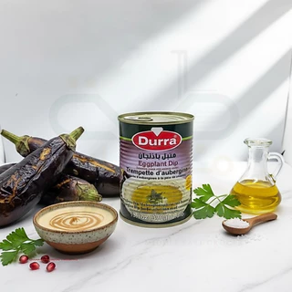 Durra Eggplant Dip Mutabal 370g (Ready to Eat) ดูร่า มูตาบัล เอ้กแพลนท์ ดิป ดิปมะเขือยาวย่างบดละเอียด ผสมซอสงา ปรุงรส