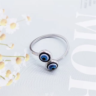 แหวนสแตนเลส Benge Devil's Eye เพชรส่องประกาย เหมาะสำหรับงานปาร์ตี้และวันหยุดพักผ่อน
