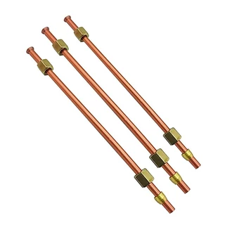IDAPHNE2 1 ชิ้น Air Compressor Exhaust Tube, Bendable อลูมิเนียมทองแดง-plated ความดันบรรเทาวาล์วหลอด,ทนทาน 200/400/600/800 มิลลิเมตร Air Line ท่อฮาร์ดแวร์เครื่องมือ