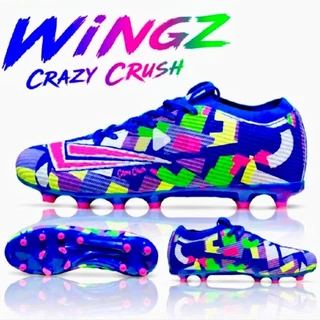 (WINGZลิขสิทธิ์💯)ไซส์ 30-45 รองเท้าฟุตบอล/สตั๊ด Crazy Crush ไซส์เด็ก-ผู้ใหญ่