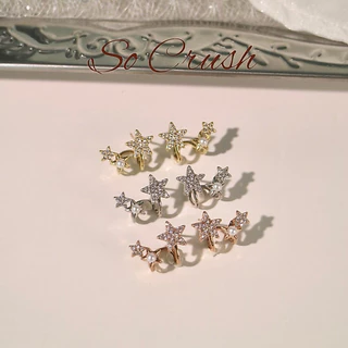 Socrush.bkk | STELLA PEARL earrings | SE-043 | ต่างหู ดาว มุก เพชร