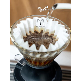 Nana Coffee Roasters Competition Wave Filters กระดาษกรองแบบเวฟ 185 (1-4Cups) กาแฟดริป 50 ชิ้น I Big m coffee
