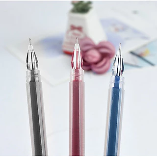 S0598 ปากกาเจล หัวเพชร 0.5mm Diamond Head Gel Pen เขียนลื่น หมึกดำ/น้ำเงิน/แดง ดีไซน์ใสสุดเท่