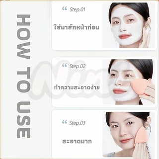 COD ฟองน้ำล้างหน้า ฟองน้ำเช็ดหน้า พัฟล้างหน้า สำหรับทําความสะอาดผิวหน้า อ่อนโยน และไม่ระคายเคือง