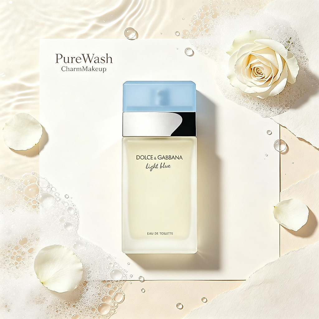 Light Blue Cap ขวดสี่เหลี่ยม Fresh Citrus Scent Eau de Toilette, น้ําหอมฤดูร้อนทุกวันสบายๆ