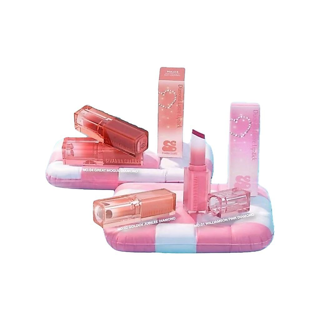 ของแท้·ส่งด่วน·ถูก Sivanna Diamond Lustre Lipstick #HF576 ซีเวนน่า ไดมอนด์ ลัวเตอร์ ลิปสติก x 1 ชิ้น dayse