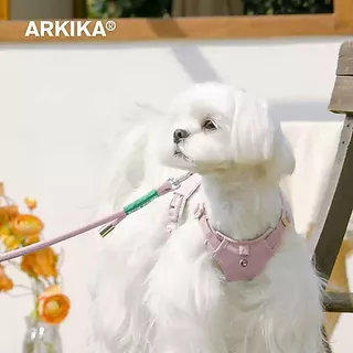 ARKIKA สายรัดอกพร้อมสายจูง สุนัข แมว สวมใส่สบาย ดีไซน์แบบเสื้อVest Harness สายจูงสุนัข สายรัดอกสุนัข