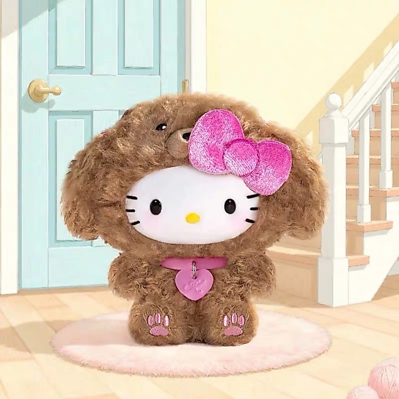 ของแท้ TOPTOY Sanrio Hello Kitty Puppy Party ตุ๊กตาขนปุยกล่องสุ่ม พวงกุญแจติดกระเป๋า ของขวัญ - 198