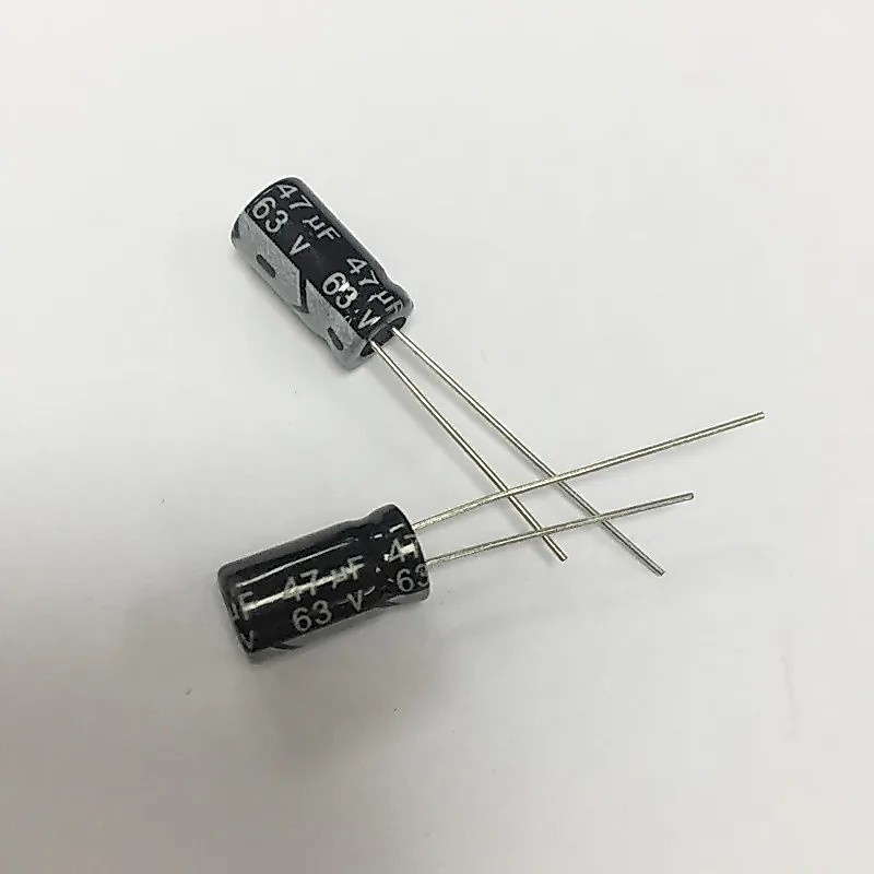 500PCS 63V47UF Electrolytic capacitor 47UF 63V 6*11 มม.