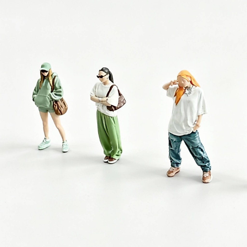 Miniature รูป 3D-พิมพ์ Diorama รูป Miniature People ที่สมจริงรุ่น People Compact สําหรับ Hobbyists, 