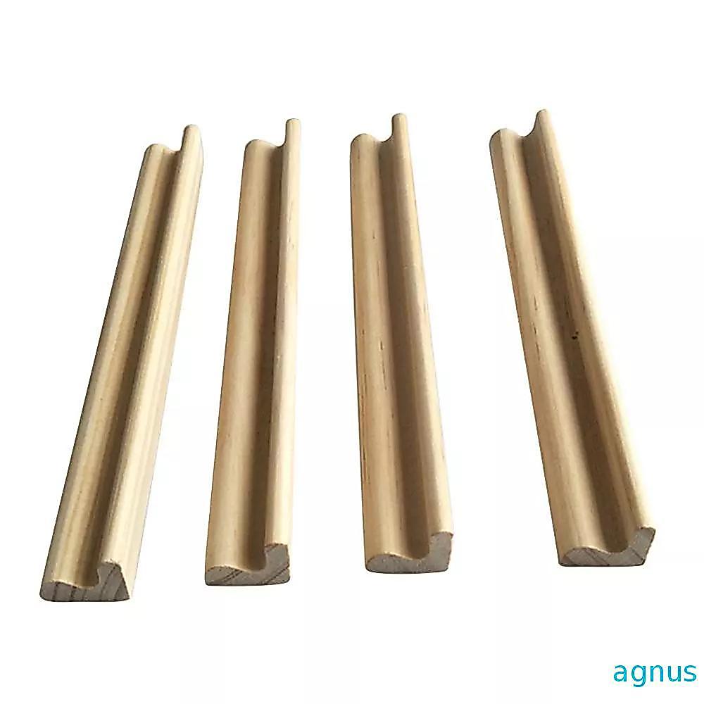AGNUS Domino Holders for Kids Domino Games Wooden 4 Racks Mahjong Domino Trays Holders