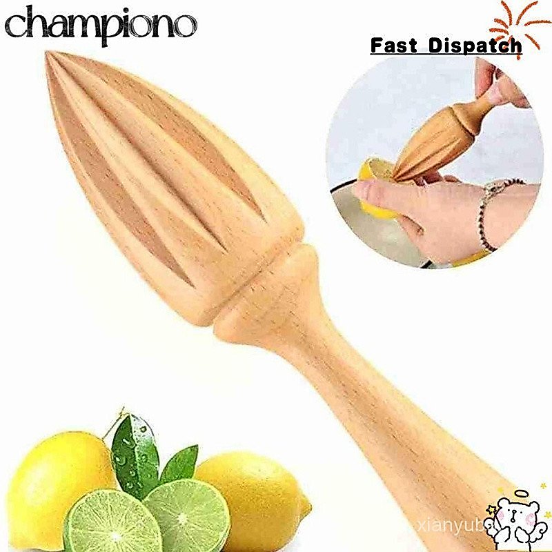 CHAMPIONO กดกรวยคั้นน้ําผลไม้ด้วยตนเอง,ไม้ Log สีมะนาวน้ําผลไม้ Squeezer,เครื่องมือห้องครัวผลไม้น้ํา