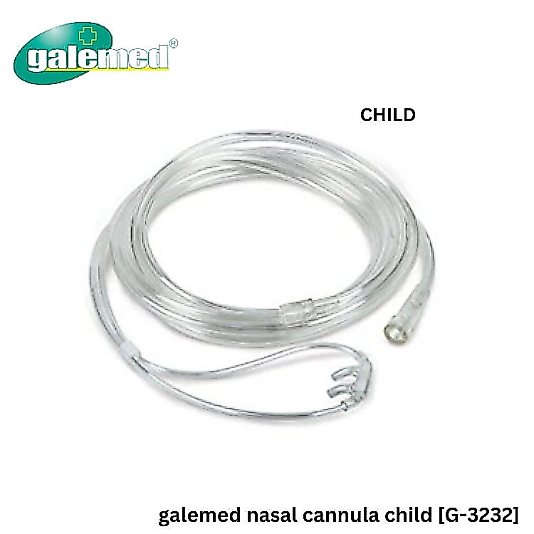 Galemed Nasal Cannula .[Child/Infant] ท่อให้ออกซิเจนทางรูจมูก แบบใช้ครั้งเดียว สำหรับเด็กโต / เด็กเล