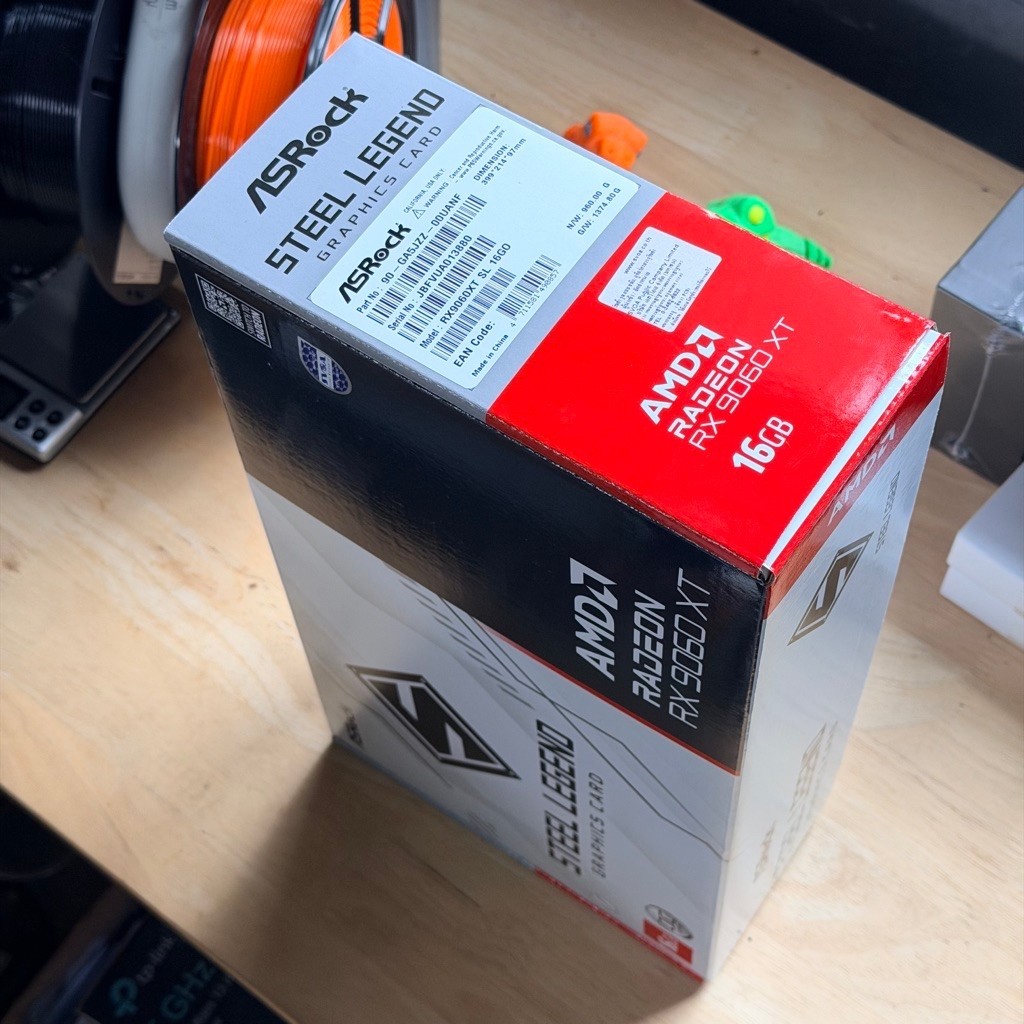 [ของใหม่ พร้อมส่ง] VGA ASROCK RADEON RX 9060XT STEEL LEGEND OC - 16GB GDDR6 ..!!