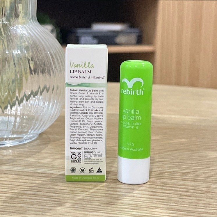 [หมดอายุ2029แท้🇦🇺]Rebirth Emu Lip Balm ลิปบาล์มอีมู บำรุงริมฝีปากแห้งแตก Grape Seed & Acai Berry 3.7