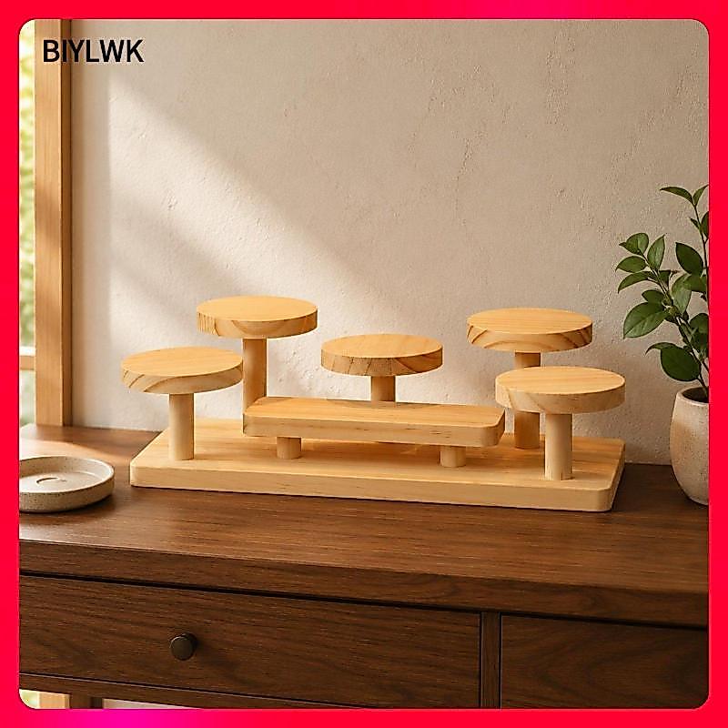 [Phennovo] Tiered Display Shelf Small Shelf Organizer Rack for Desk S ไม้เนื้อแข็ง
