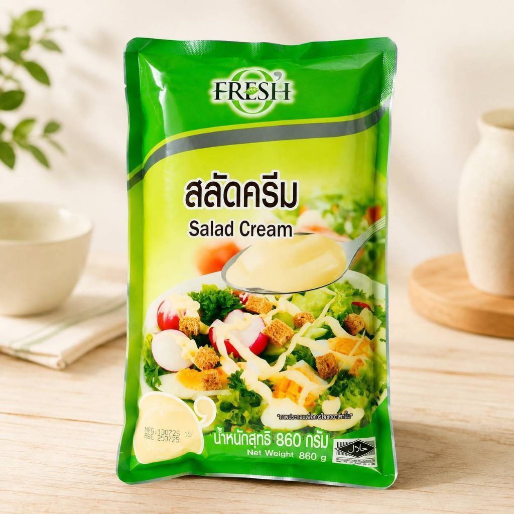 Fresh O สลัดครีม ตรา เฟรช โอ น้ำหนักสุทธิ 860 กรัม