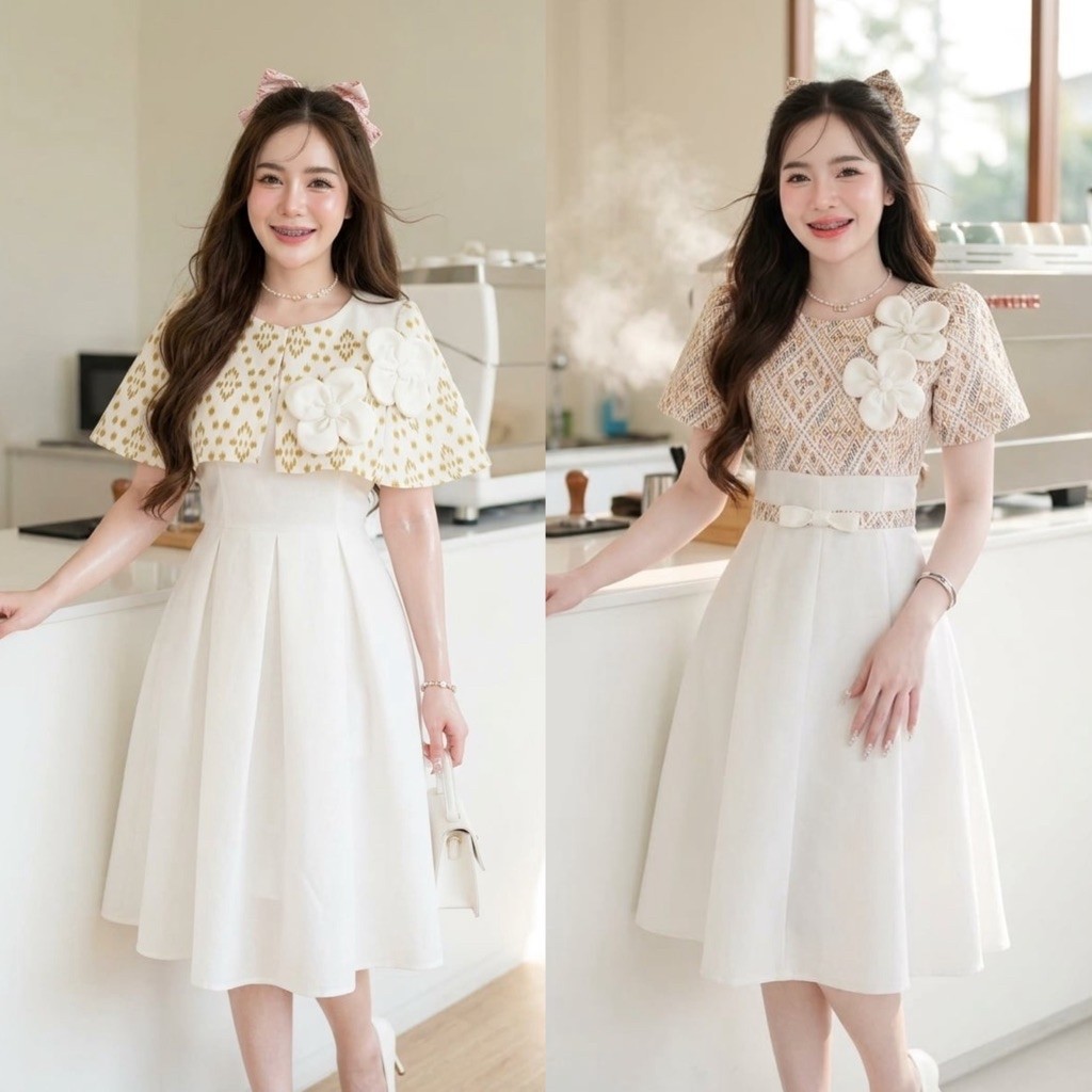 [SRY029]มัดรวมชุดเดรสสีขาว S-6XL