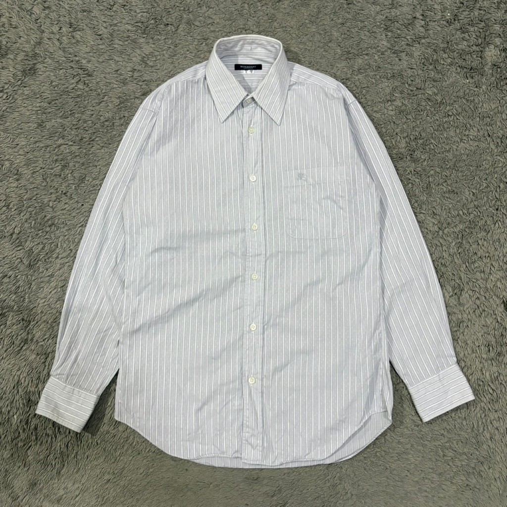 เสื้อเชิ้ตแขนยาวทำงานแบรนด์ Burberry มือสอง ของแท้