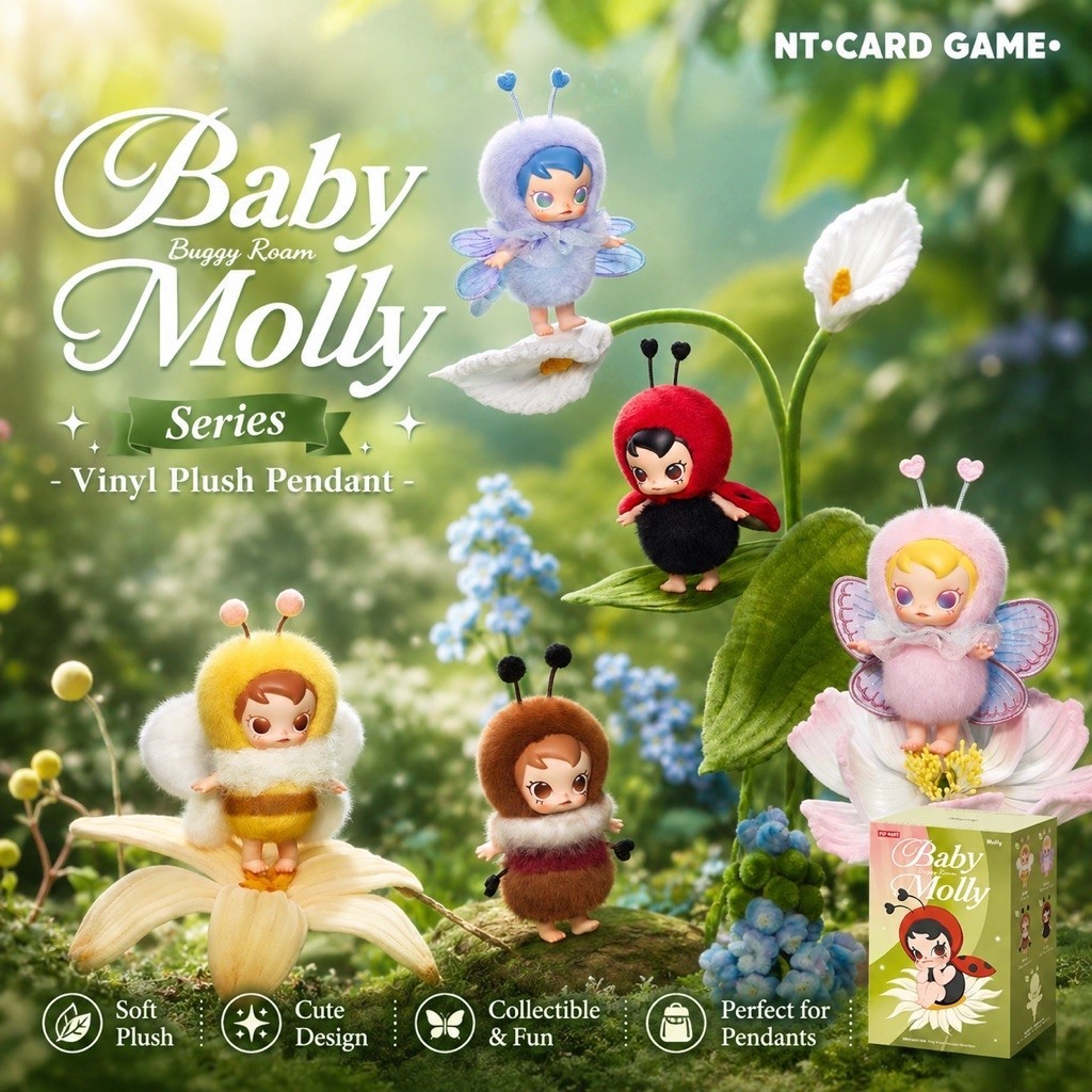 [ พร้อมส่งจากช็อปไทย ] Baby Molly Buggy Roam Series - Vinyl Plush Pendant