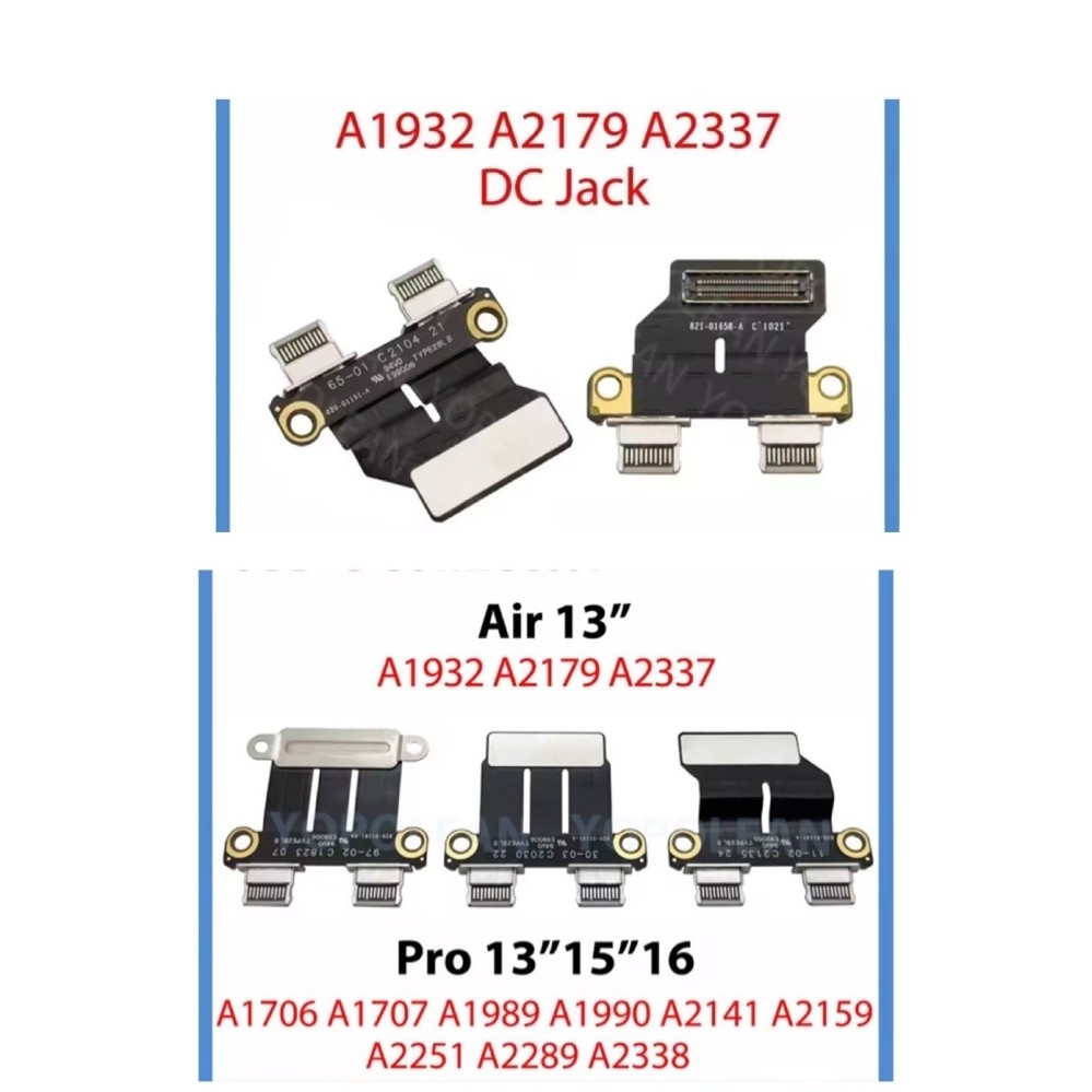 แพรชาร์จ แพรตูดชาร์จ สำหรับ MacBook A1932 A2179 A2337 A1989 A1706 A1707 A1990 A2141 A2159 A2251 A2289 A2338
