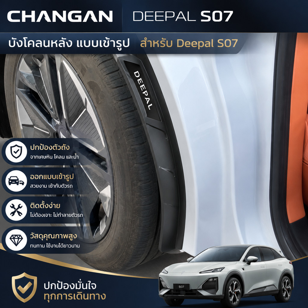 บังโคลนหลัง Changan Dark Blue S07 S07 KJ9L อะไหล่รถยนต์