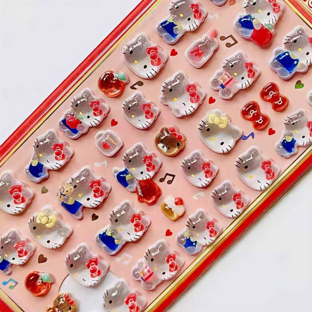 ส่งด่วน! สติกเกอร์บอนบอนดร็อป Bonbon Drop สติกเกอร์หยดน้ำ สติกเกอร์นูน สติกเกอร์Sanrio