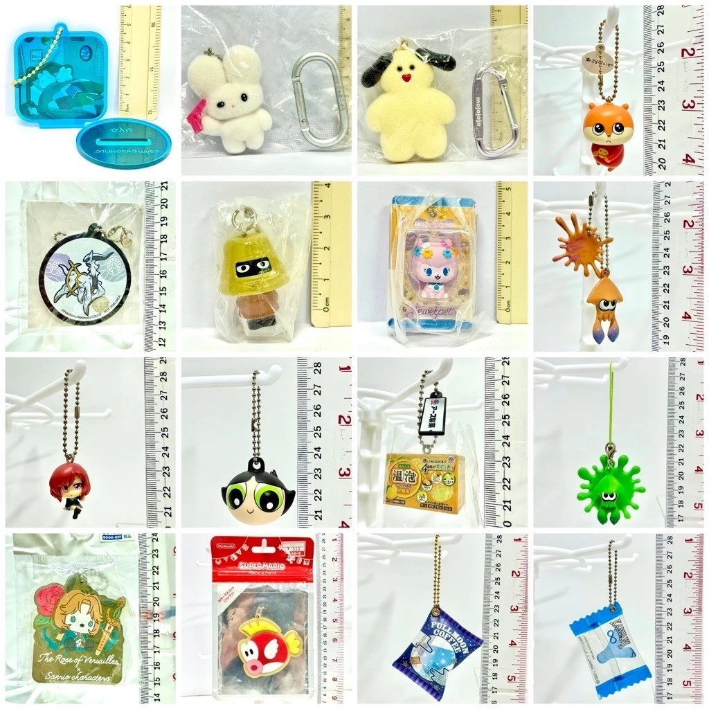 4. ของแท้ พร้อมส่ง ส่งไวพวงกุญแจ หัวซิป ที่ห้อย Sanrio Anime Disney ตุ๊กตา ฟิกเกอร์ ของเล่น สะสม ญี่ปุ่น