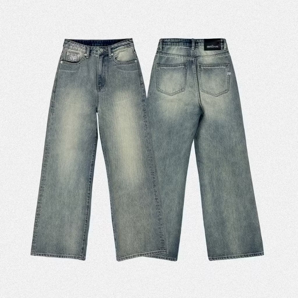 maison KEEPS กางเกงยีนส์ Astro Baggy Jeans - Size M สี Evening