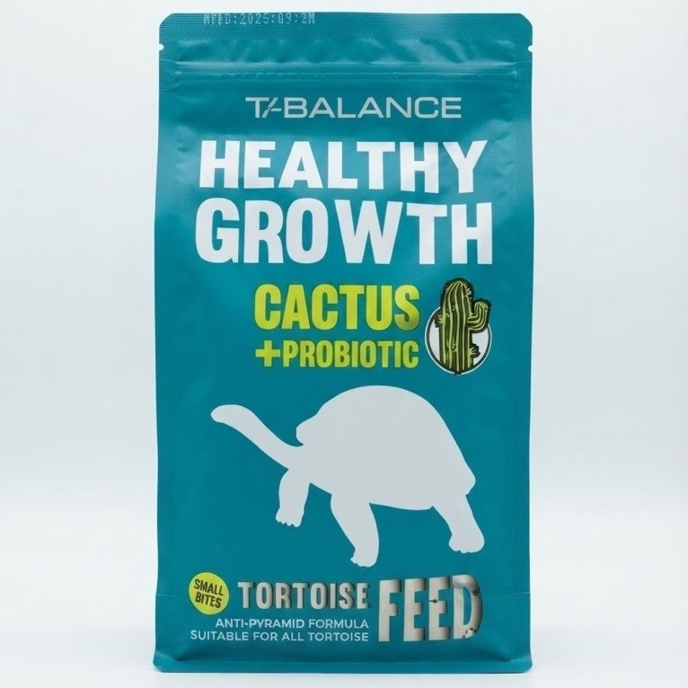 T-BALANCE Cactus & Probiotic (1 KG) อาหารเต่าบกสูตรกระดองเรียบ เม็ดเล็ก ทานง่าย