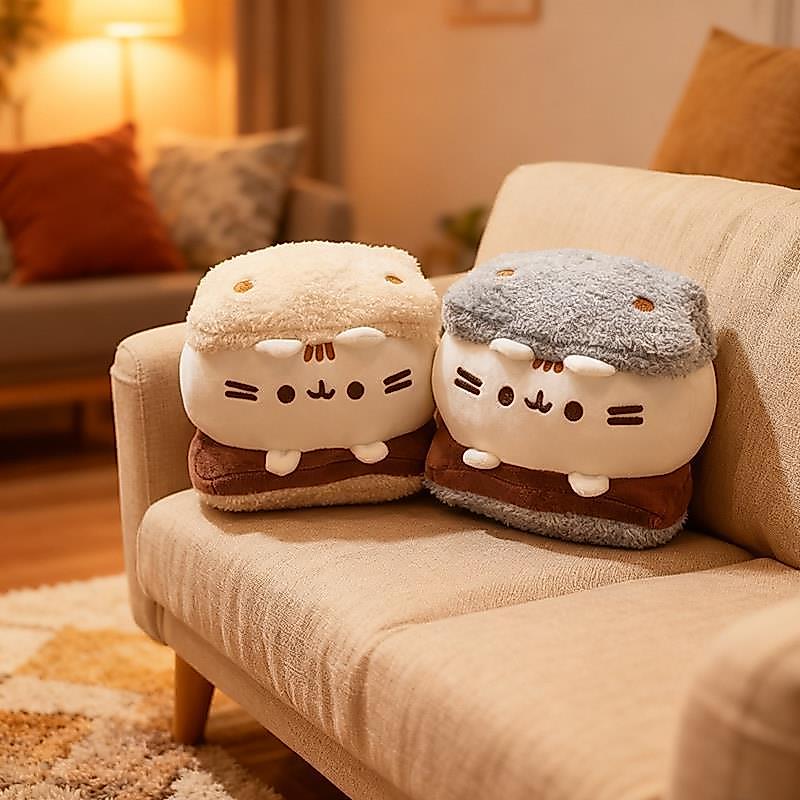 Pusheen Pusheen ตุ๊กตาแซนวิชตุ๊กตาน่ารักของขวัญวันเกิดตุ๊กตาของเล่น