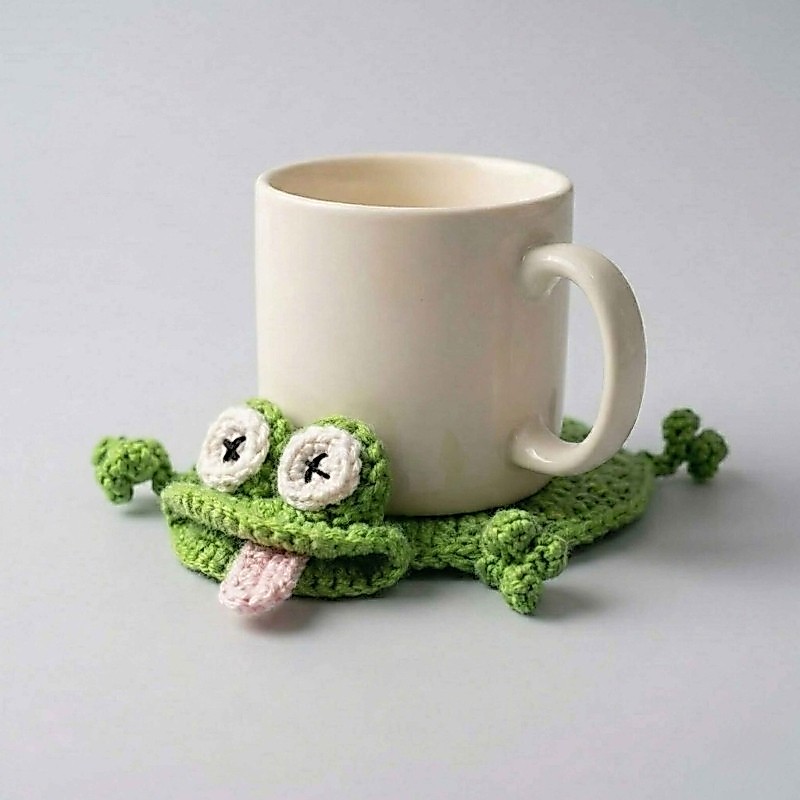 XY โพลีเอสเตอร์ไม่สม่ําเสมอเครื่องดื่ม Pad Nonslip ฐานสําหรับแก้วกาแฟ Home Cafes ตกแต่ง