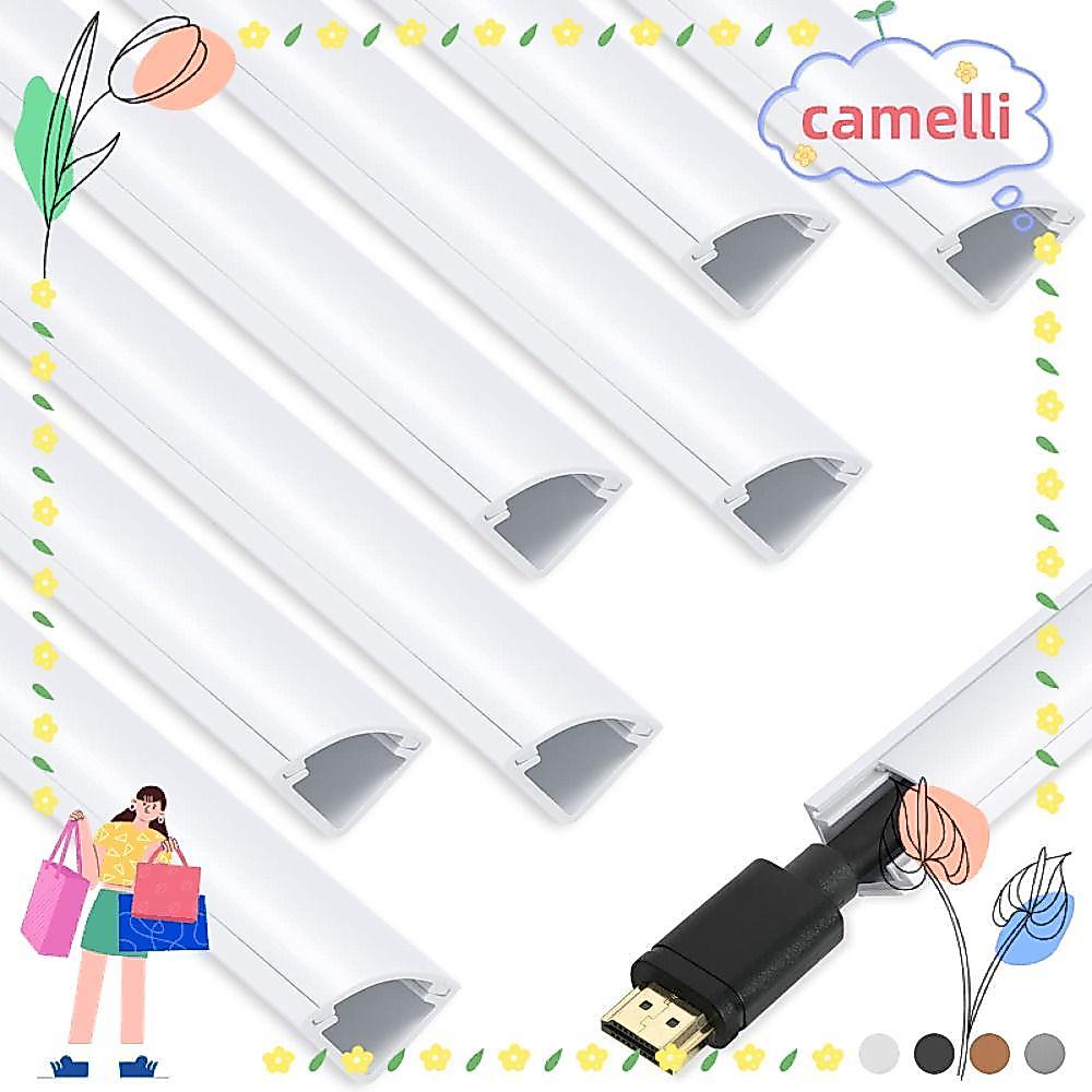 CAMELLI มุมสายเคเบิลคอนซีลเลอร์,สี 100 ซม.สาย Hider,ที่มีสีสันไม่มีเจาะ PVC Universal Wire Cover Bas