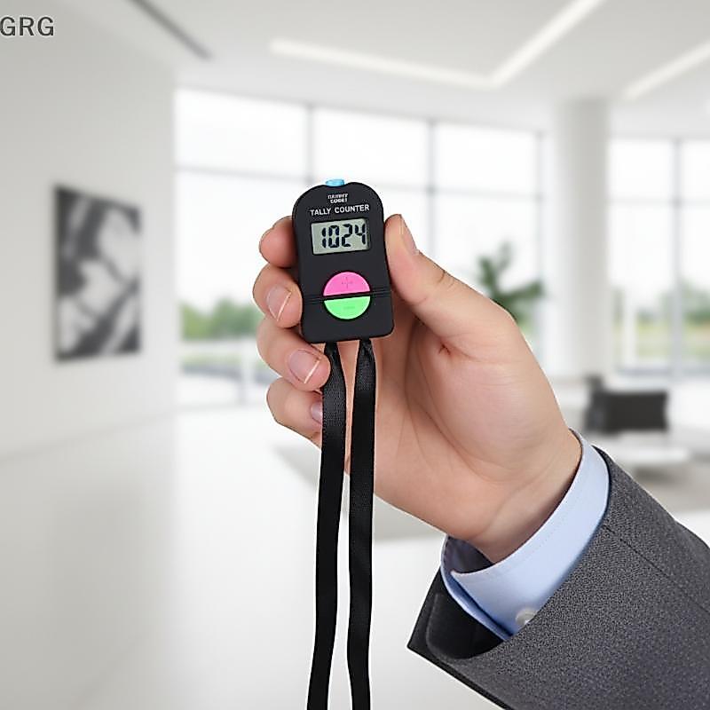 [GRG] คู่มืออิเล็กทรอนิกส์ Clier 9999 4 หลักเพิ่ม Subtract Counter เชือกเส้นเล็กแบบพกพาสําหรับโรงเรี