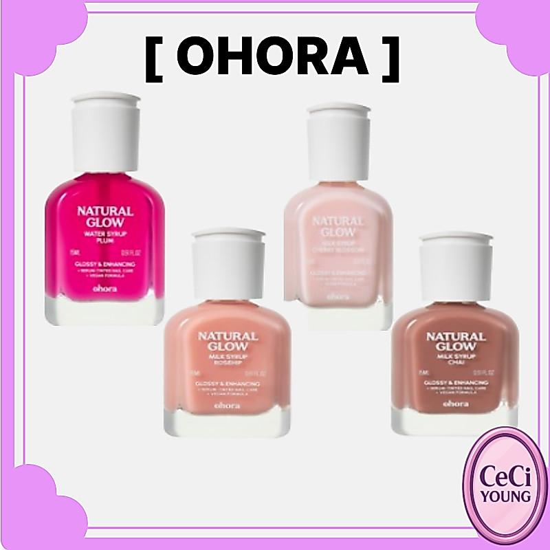OHORA Natural Glow Nail Strengthener 15ml, 1pc / Korean Nail Art / ของแท้ 100% by ceciyoung