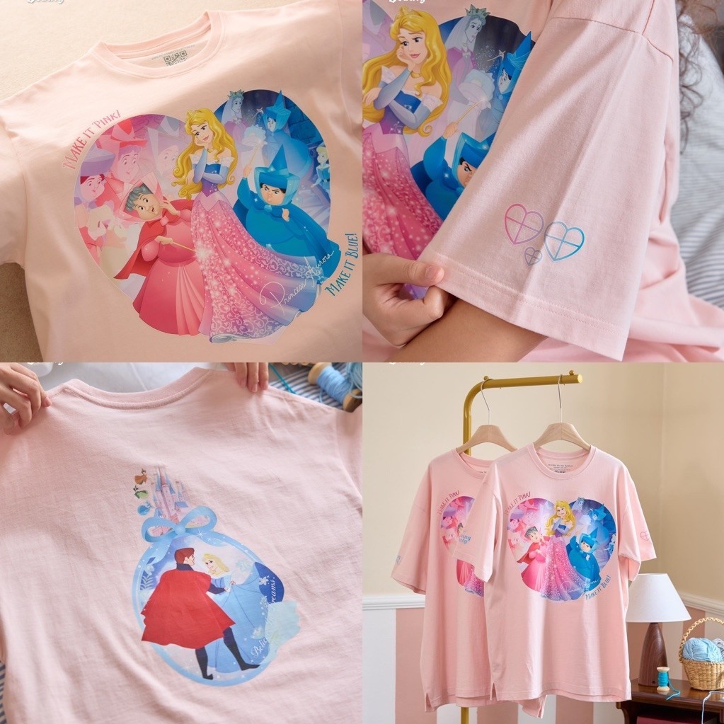 Lotพร้อมส่ง Home to my heart เสื้อDisney เจ้าหญิงออโรร่า make it Blue (NEW IN PACK )