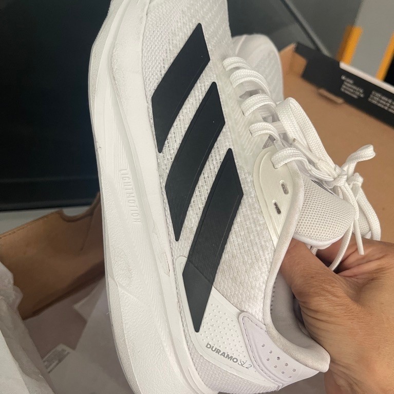 ส่งต่อใส่1ครั้งออกกำลังกายadidas Running Duramo SL 2 Running Shoes Women White IH8223ยาว24cm uk5.5