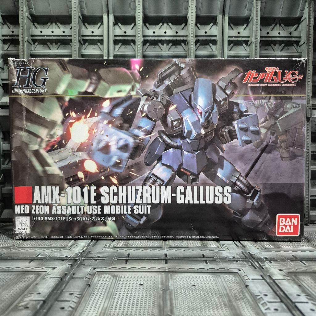 HG 1/144 SCHUZRUM-GALLUSS [NEO ZEONG ASSAULT USE MOBILE SUIT] กล่องไม่สวย
