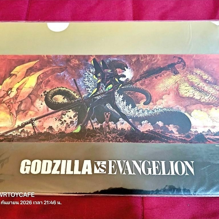 Godzilla vs Evangelion แฟ้มA4 เมทาลิคใส Limited คอลแลปส์พิเศษ (มือ1)