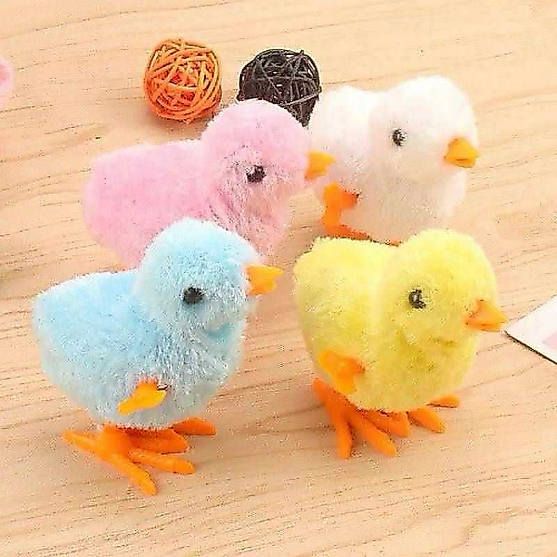 ลูกเจี๊ยบไขลาน ลูกไก่ไขลาน ตุ๊กตาลูกเจี๊ยบ ของเล่นเสริมพัฒนาการเด็ก เสริมทักษะ ของเล่นไขลาน