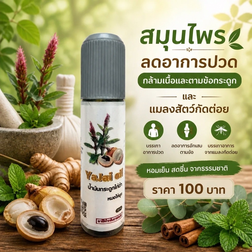 น้ำมันกระดูกไก่ดำYaJai