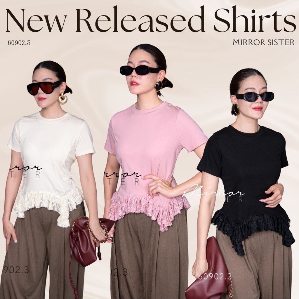 ••MiRROR SiSTER‘s SoPHia FRiLLed LACE TEE••