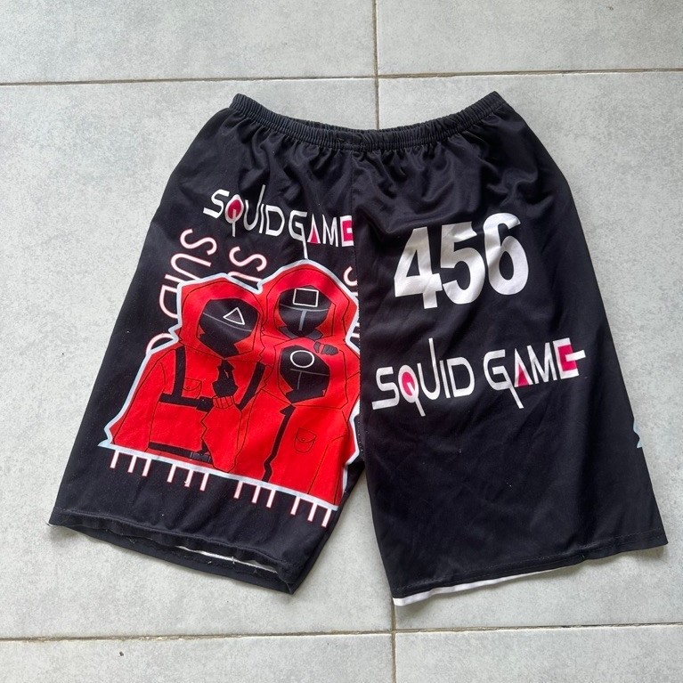 กางเกง ขาสั้น squid game 456 size m