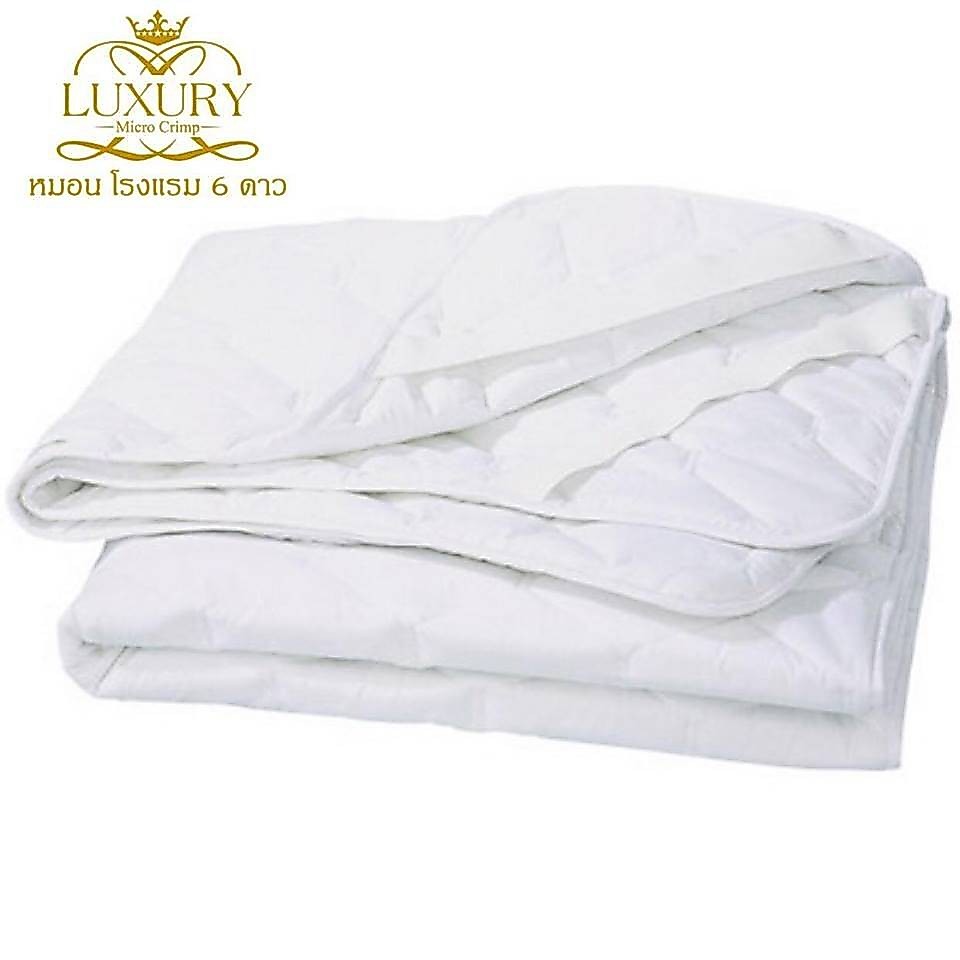 หมอนโรงแรม 6 ดาว Luxury ผ้ารองกันเปื้อน 6 ฟุต แบบยางรัด จัดส่งฟรี)