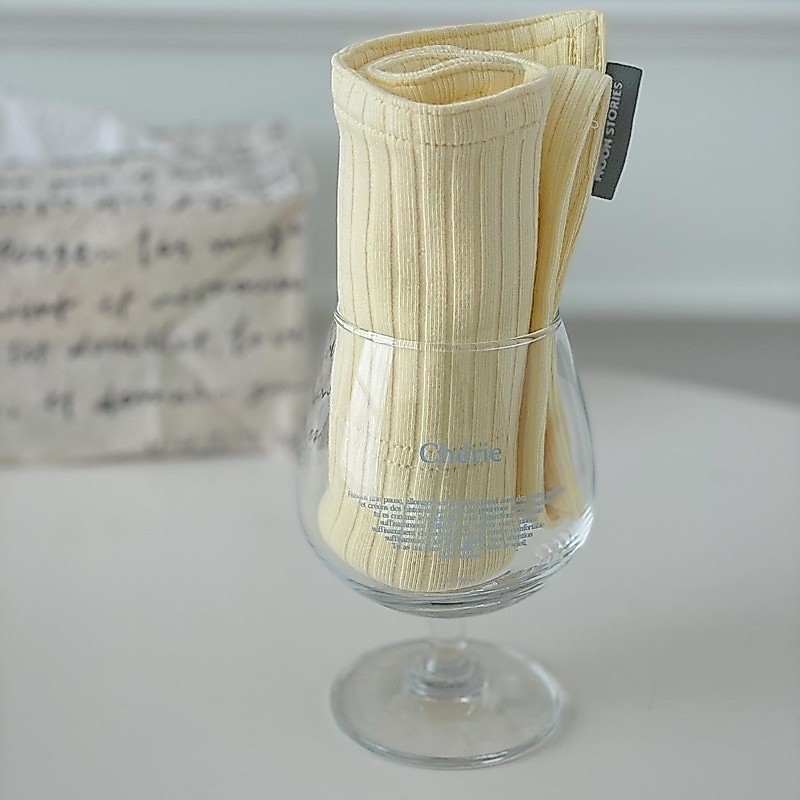 [🔥SALE UP TO 50%] ผ้ารองจาน Japanese Ribbed Knit Tablecloth ผ้านิ่มและยืด ซับน้ำได้ดีมากกก จากแบรนด์  MOON STORIES