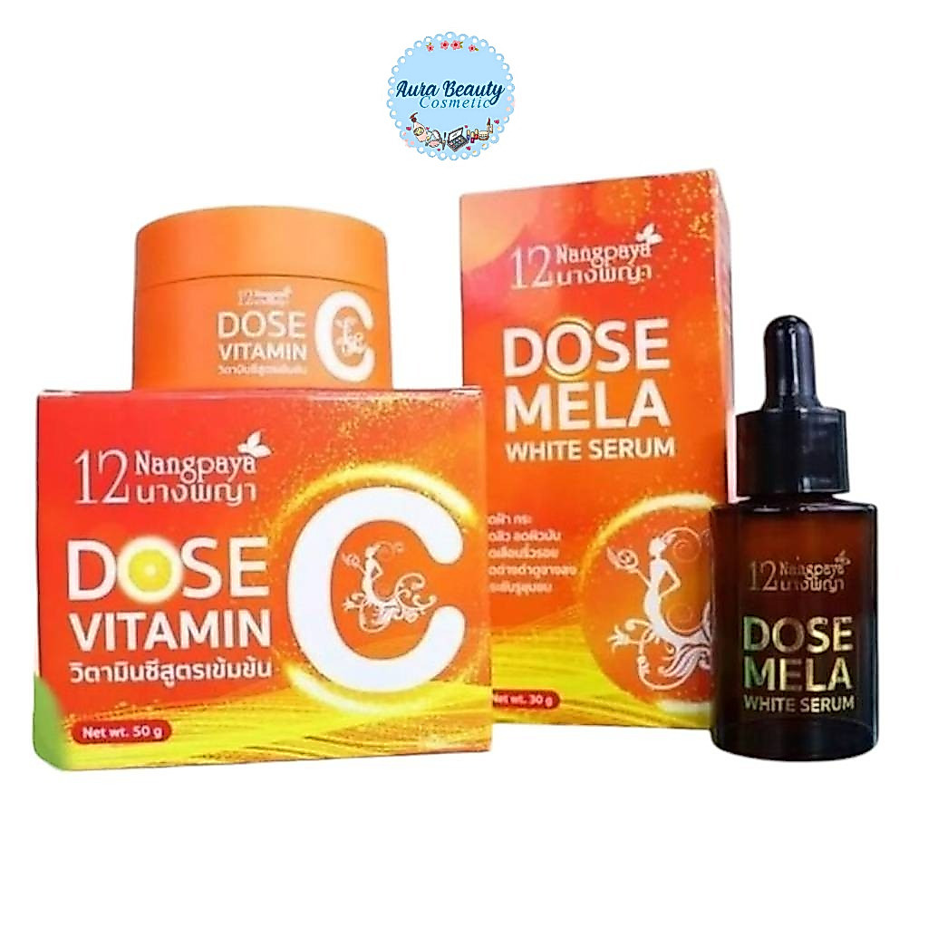 12Nangpaya DOSE Vitamin C Skincare | Serum / Cream บำรุงผิวหน้า ผิวดูกระจ่างใส